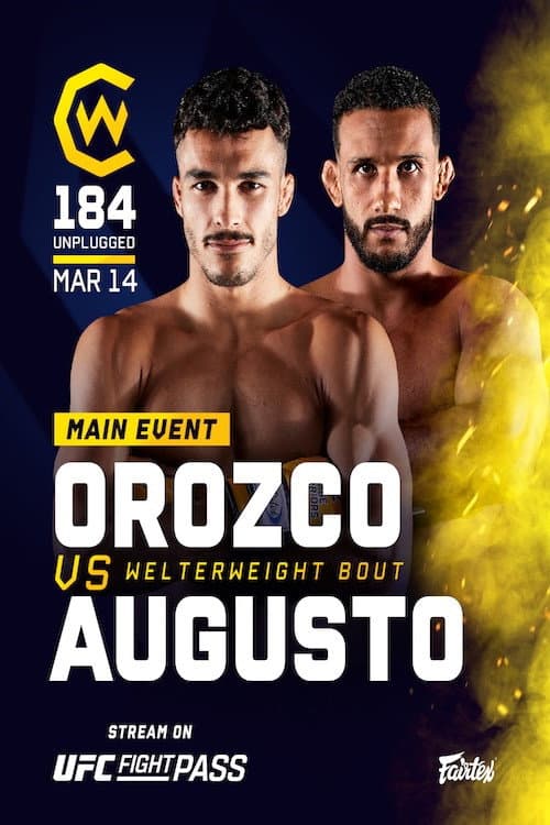 Poster for Cage Warriors 184: Unplugged