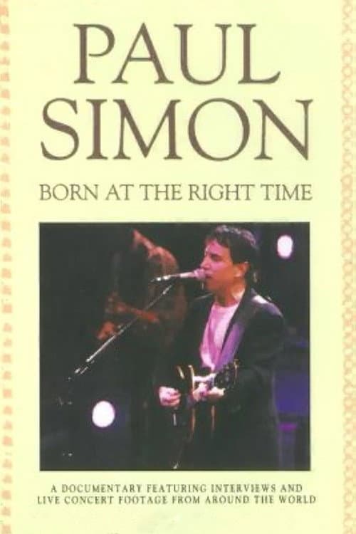 Poster for Paul Simon:  Born at the Right Time