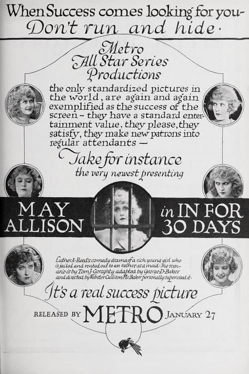 Poster for In for Thirty Days