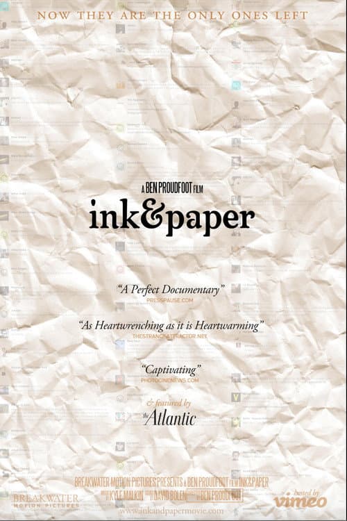Poster for Ink & Paper