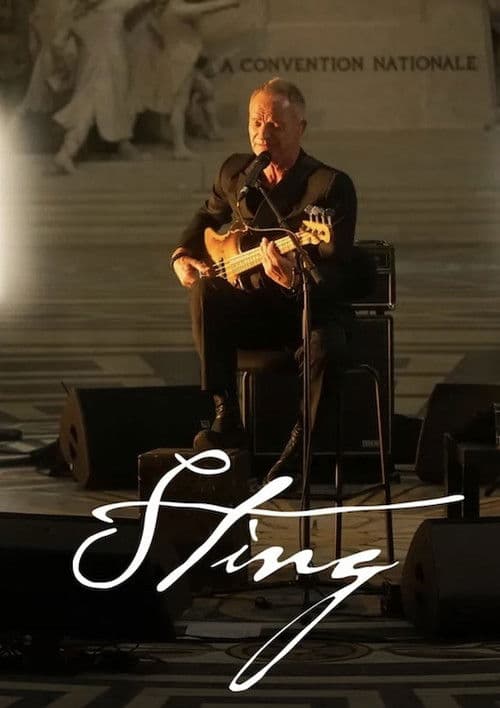 Poster for Sting at the Pantheon in Paris - 50 Years of FIP Radio
