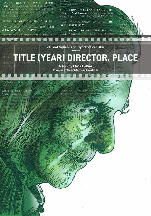 Poster for Title (Year) Director. Place