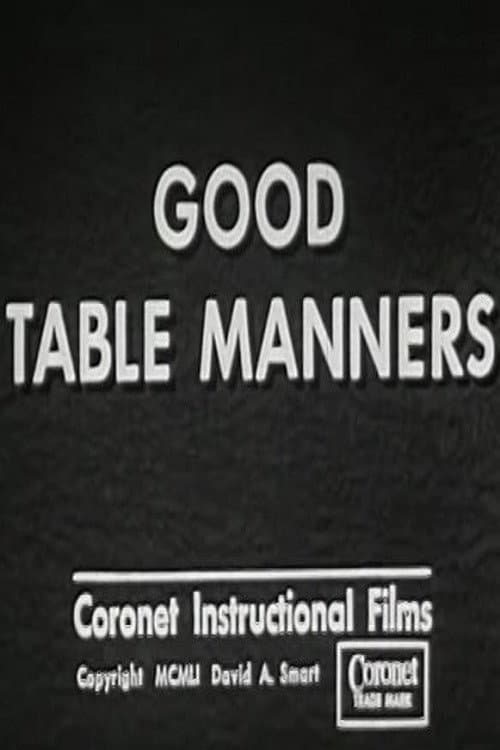 Poster for Good Table Manners