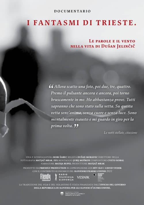 Poster for The Apparitions of Trieste, Words and Wind in the Life of Dušan Jelinčič