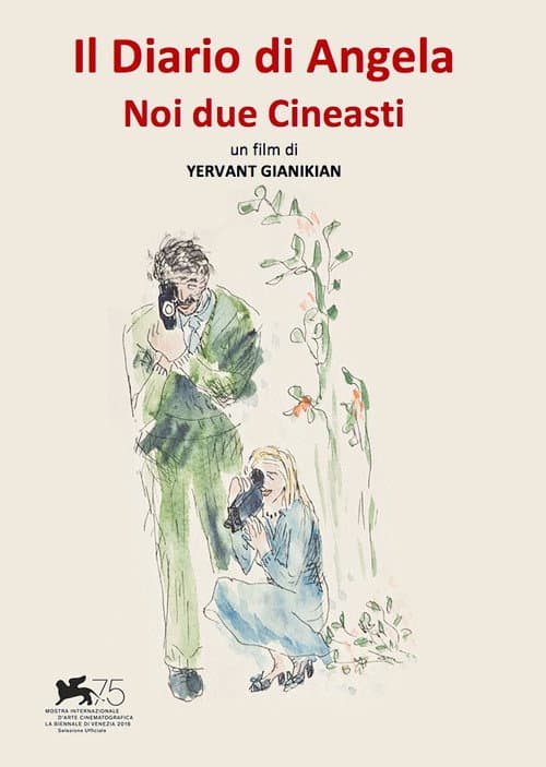 Poster for Angela's Diaries. Two Filmmakers.