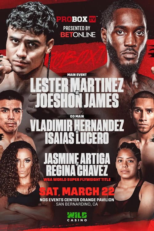 Poster for Lester Martinez vs. Joeshon James