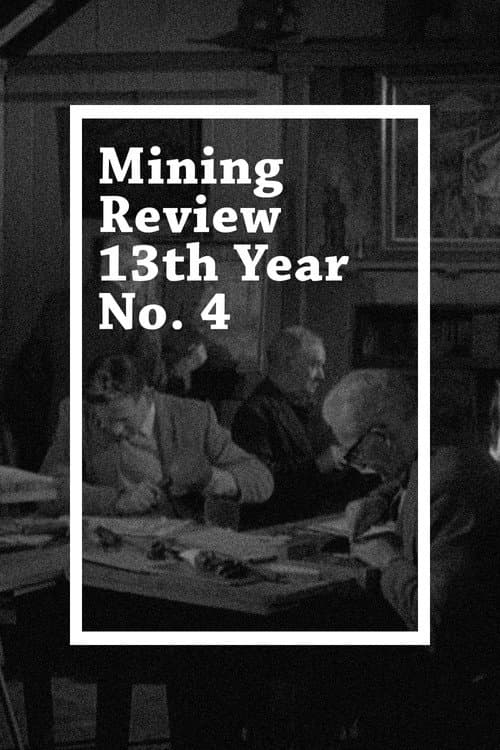 Poster for Mining Review 13th Year No. 4