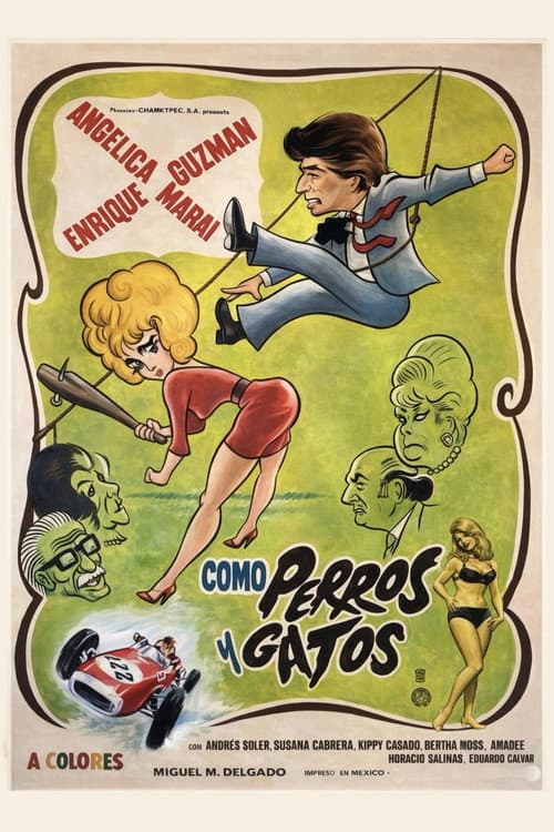 Poster for Como perros y gatos