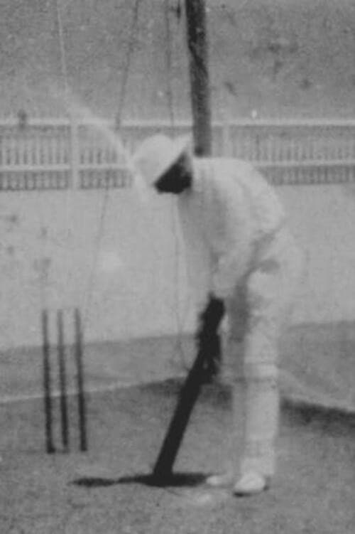 Poster for Prince Ranjitsinhji Practising Batting in the Nets