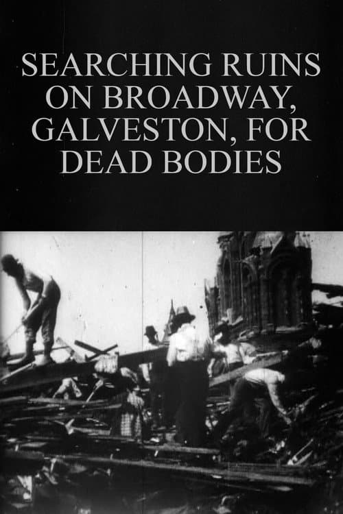 Poster for Searching Ruins on Broadway, Galveston, for Dead Bodies