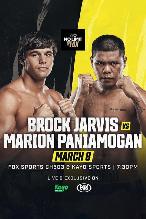 Poster for Brock Jarvis vs. Marlon Paniamogan