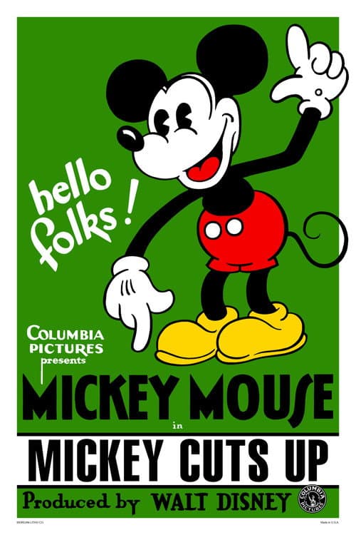 Poster for Mickey Cuts Up