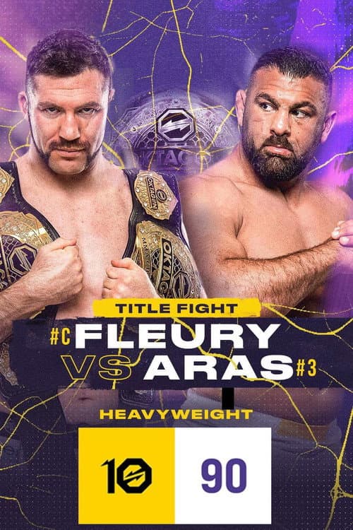 Poster for OKTAGON 90: Fleury vs. Aras