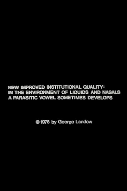 Poster for New Improved Institutional Quality: In the Environment of Liquids and Nasals a Parasitic Vowel Sometimes Develops