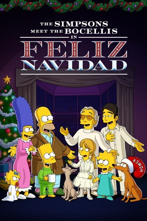 Poster for The Simpsons Meet the Bocellis in "Feliz Navidad"
