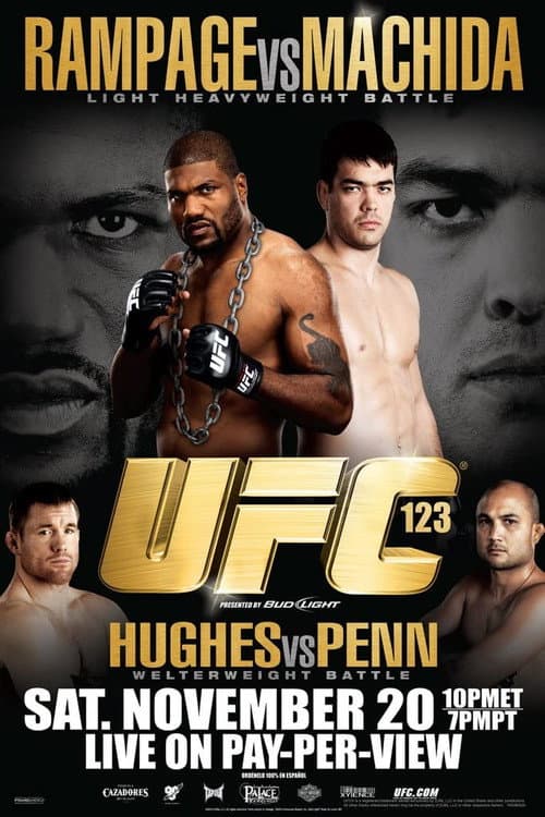 Poster for UFC 123: Rampage vs. Machida