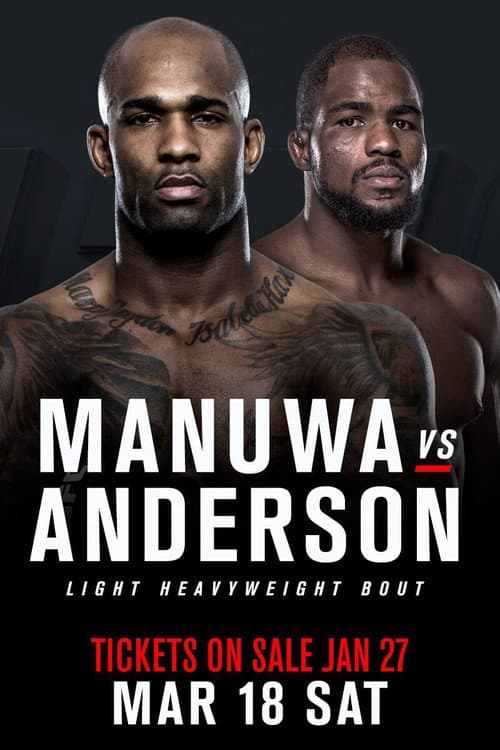 Poster for UFC Fight Night 107: Manuwa vs. Anderson