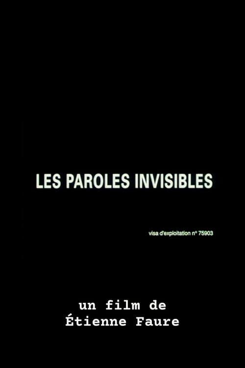 Poster for Les paroles invisibles