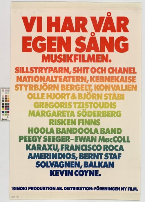 Poster for We Have Our Own Song - The Music Movie