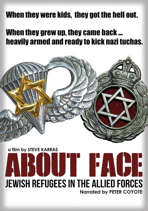 Poster for About Face: Jewish Refugees in the Allied Forces