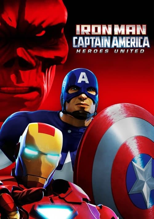Poster for Iron Man & Captain America: Heroes United