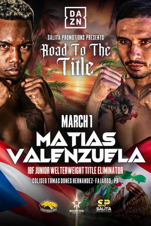 Poster for Subriel Matias vs. Gabriel Valenzuela