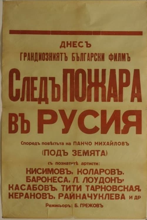Poster for After the Fire in Russia