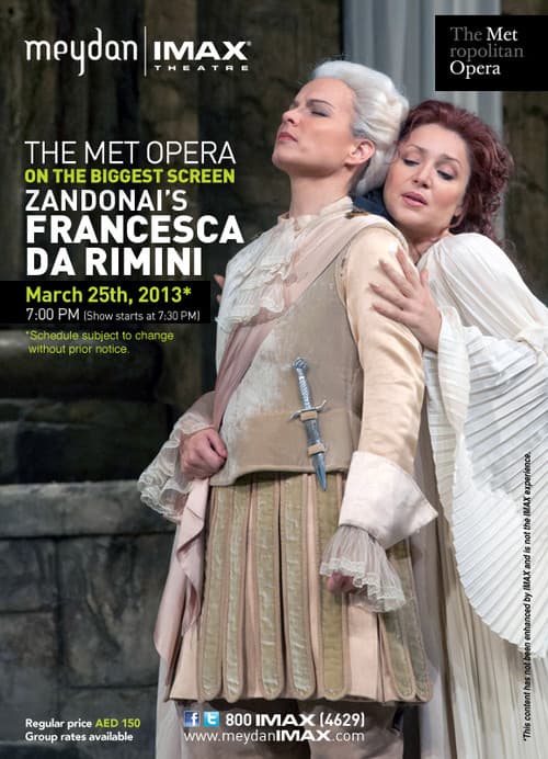 Poster for The Metropolitan Opera: Francesca da Rimini