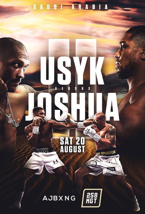 Poster for Oleksandr Usyk vs. Anthony Joshua II
