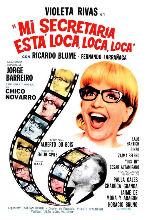 Poster for My secretary is mad... mad... mad...