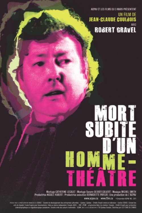 Poster for Mort subite d'un homme théâtre