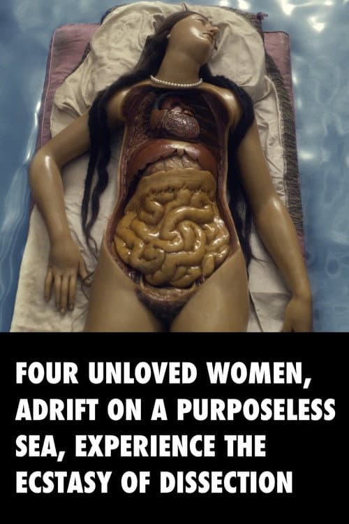 Poster for Four Unloved Women, Adrift on a Purposeless Sea, Experience the Ecstasy of Dissection
