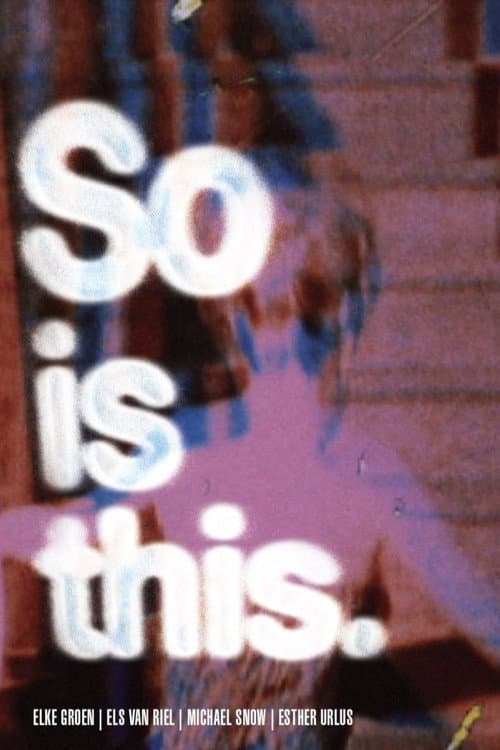 Poster for So Is This