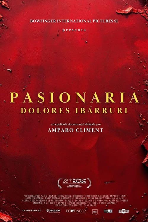 Poster for Pasionaria. Dolores Ibárruri