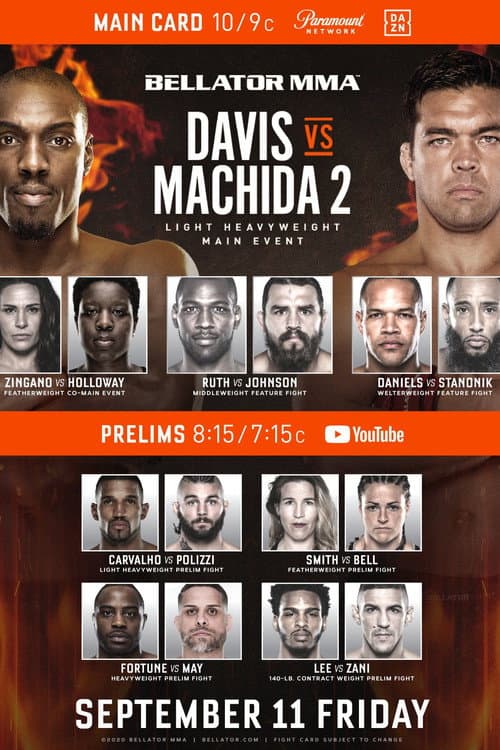 Poster for Bellator 245: Davis vs. Machida II