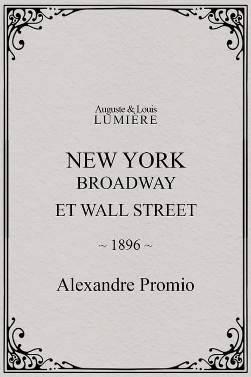 Poster for New York, Broadway and Wall Street