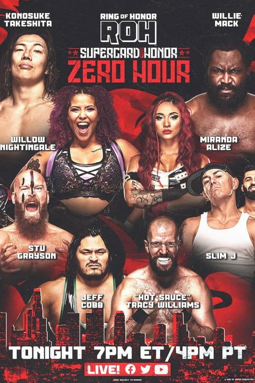 Poster for ROH Supercard of Honor: ZERO HOUR
