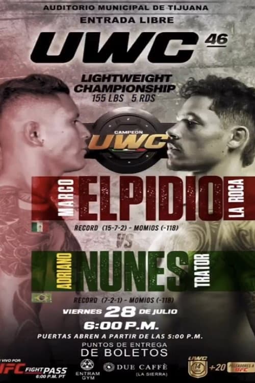 Poster for UWC 46: Nunes vs. Elpidio