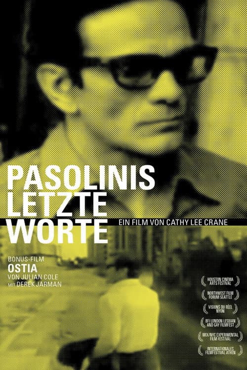 Poster for Pasolini's Last Words