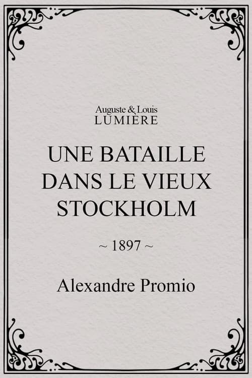 Poster for Une bataille dans le vieux Stockholm
