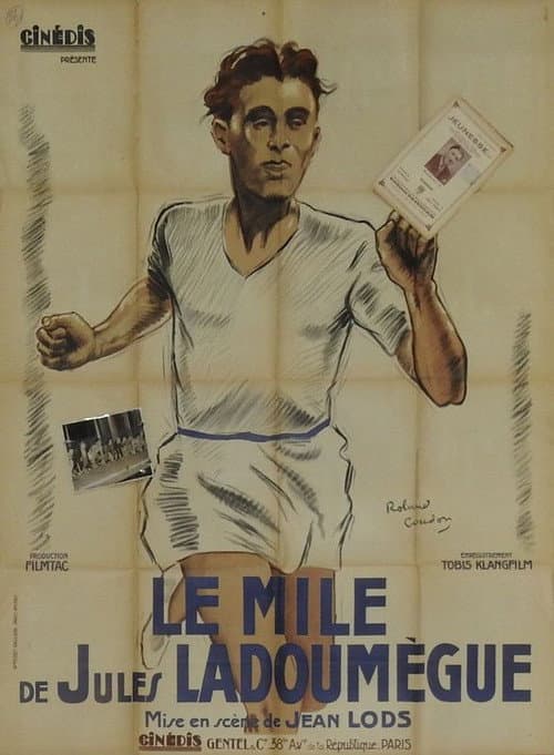 Poster for Jules Ladoumègue's mile