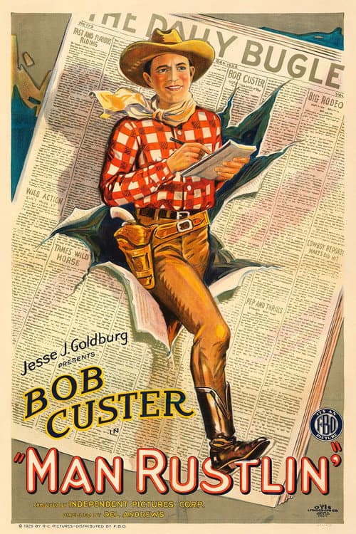 Poster for Man Rustlin'