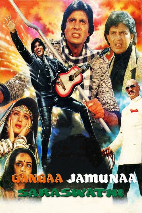 Poster for Gangaa Jamunaa Saraswathi