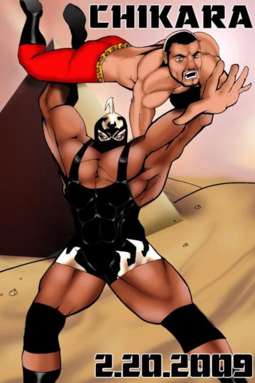 Poster for CHIKARA If the Airplane is Snowed in, Put your Bloody Skis on and Get Going!