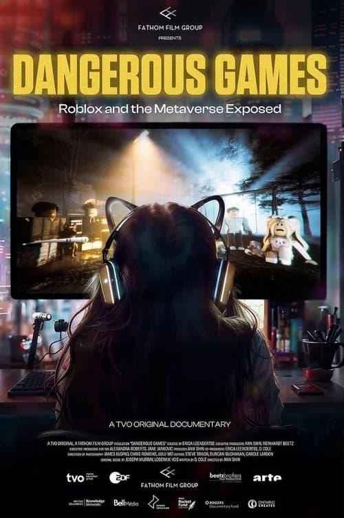 Poster for Dangerous Games: Roblox and the Metaverse Exposed