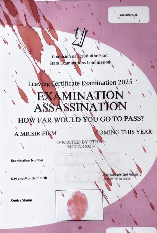 Poster for Examination Assassination