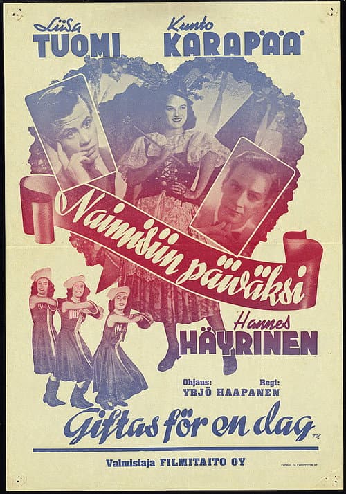 Poster for Naimisiin päiväksi