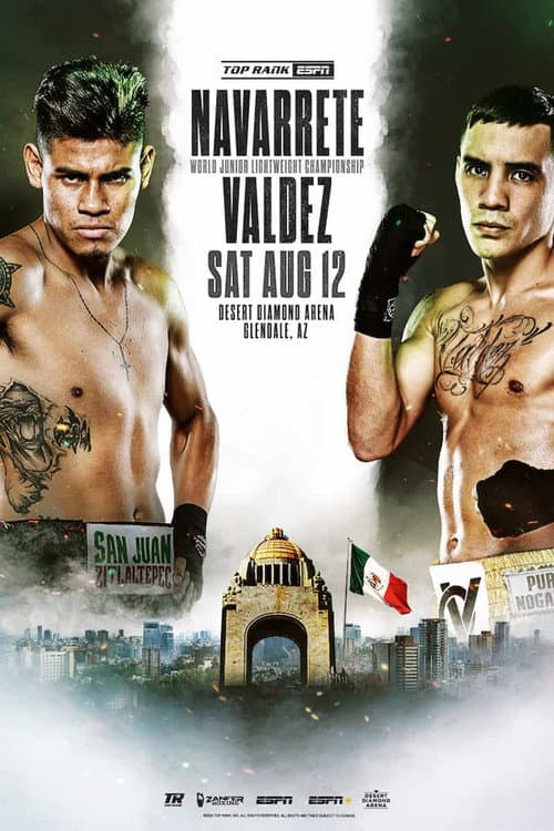 Poster for Emanuel Navarrete vs. Oscar Valdez