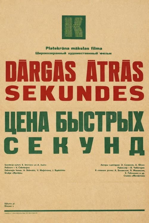 Poster for The Price of Fast Seconds