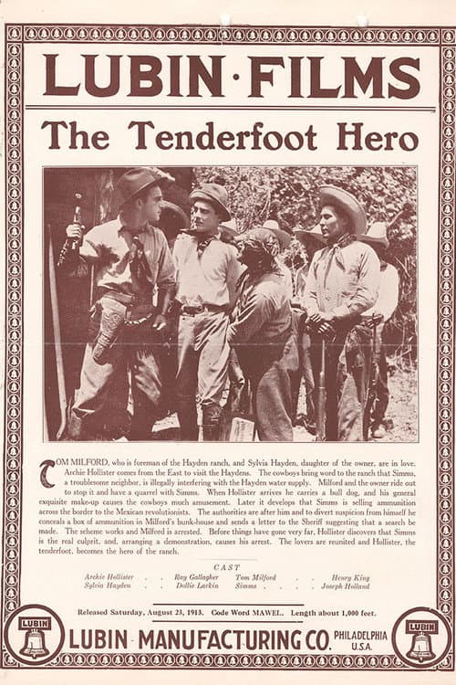 Poster for The Tenderfoot Hero